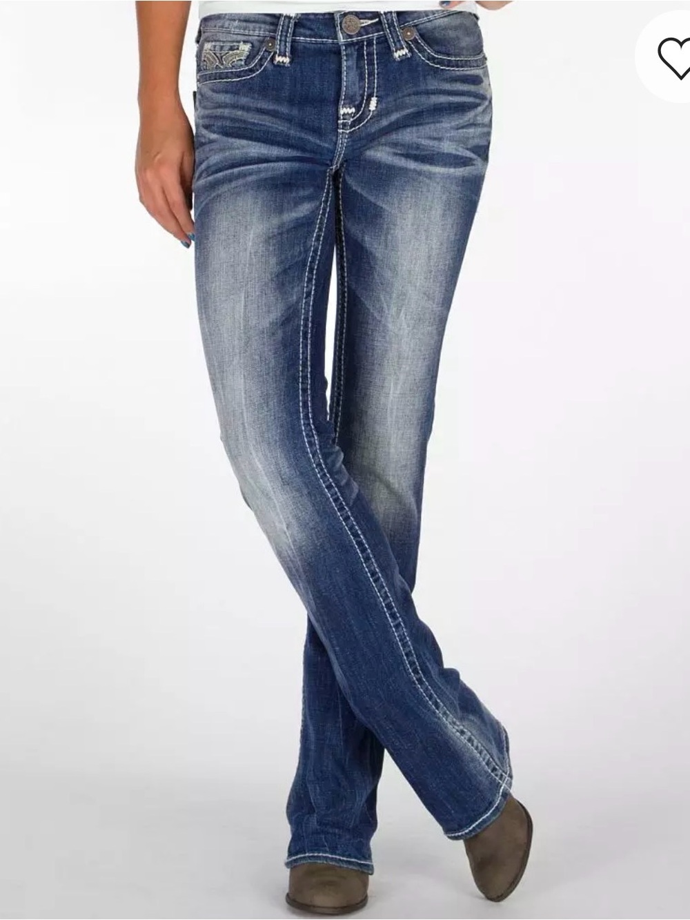 Big Star Women's Maddie Boot Cut Jeans 27- Blue Denim